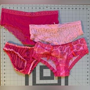 Victoria’s Secret Sexy Little Things panties, 4 pieces, preowned